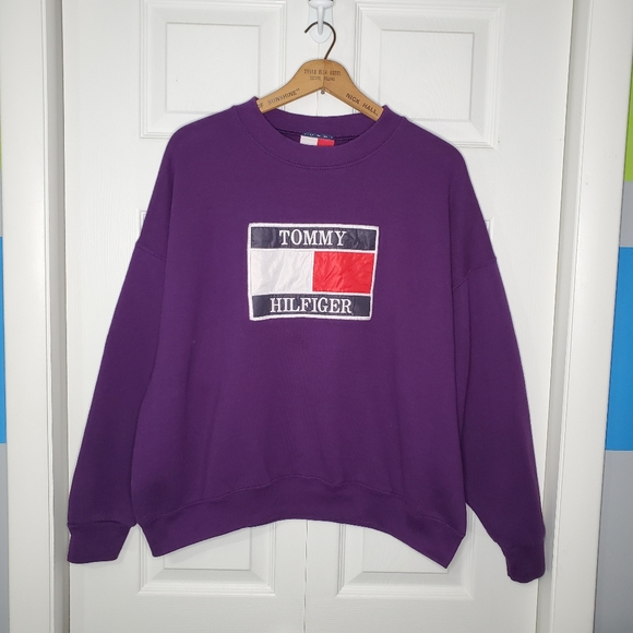 Vintage Other - Vtg Bootleg Tommy Hilfiger Stitched Tag Crewneck